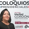 Maribel Gordón presenta su plan de gobierno en el primer coloquio presidencial